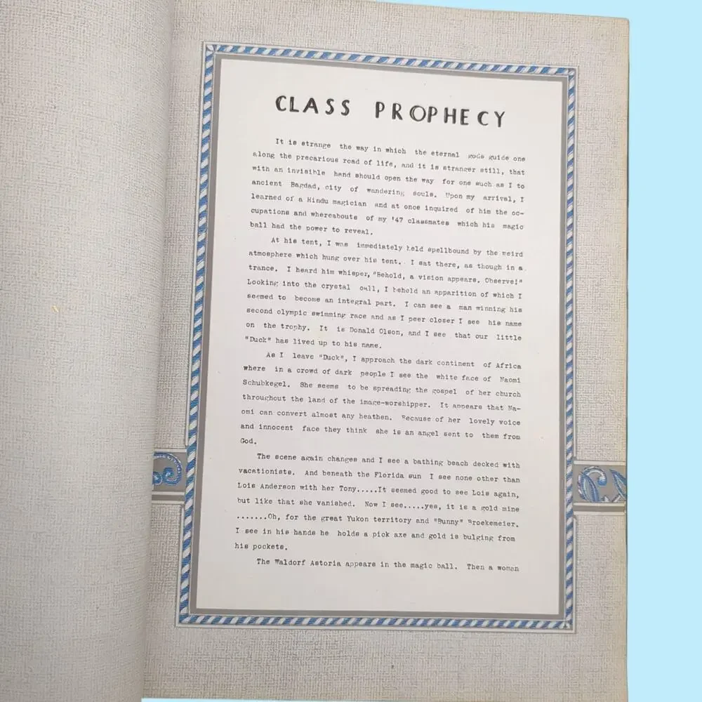 Cass Lake High School 1947 Year Book Yearbook Panthers Minnesota MN